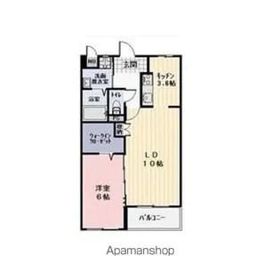 ラ・プリマヴェーラ【2階】の間取り