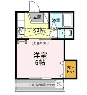 レジデンス友丘【203号室】の間取り