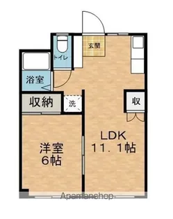 エーデルハイツ【1階】の間取り