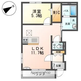 コスモ ガーデン【1階】の間取り