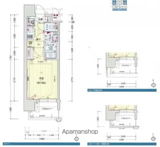 プレサンス名古屋STATIONディーヴァ【10階】の間取り