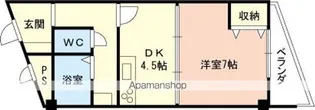 ブルーハイツ月読橋【6階】の間取り