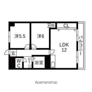 東洋ハイツ【6階】の間取り