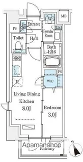 ジオエント早稲田【3階】の間取り