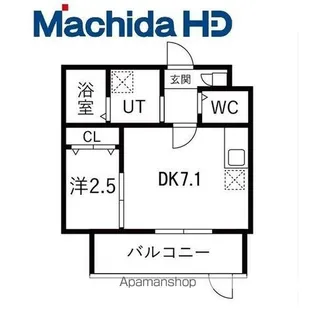 大浜北町シーエム・シス【2FB号室】の間取り