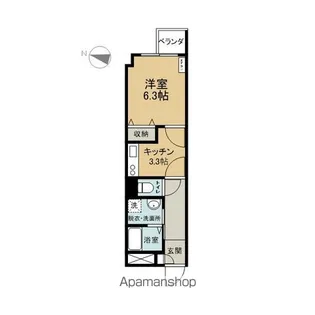 本町VILLA【202号室】の間取り