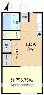 ふなかたハイツA【A202号室】の間取り