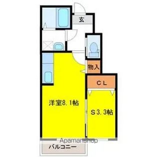 1Kの間取り画像