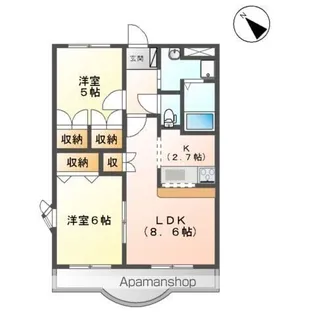 ララ・ポート【2階】の間取り