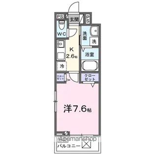 ヒカルサ堺市文珠橋通Ⅱ【3階】の間取り