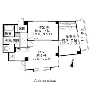 アヴァンス目黒【3階】の間取り