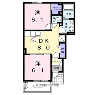 サンシャイン徳常【1階】の間取り