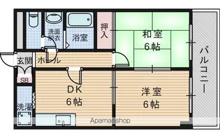 リッシュヴィラージュ【1階】の間取り