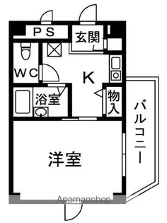 シャルマンフジ和歌山拾弐番館【202号室】の間取り