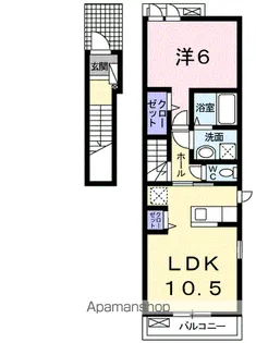 CRESCENT【2階】の間取り