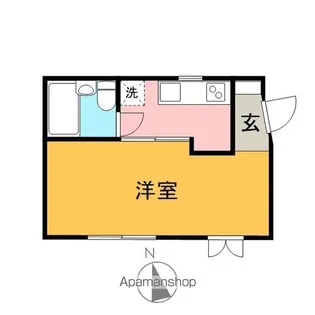 コーポエイト・ペトゥル【203号室】の間取り