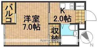 レインボープラザ【1階】の間取り
