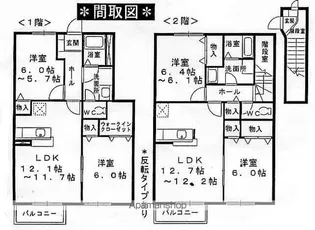 ヌーベル・シャトウ C【2階】の間取り