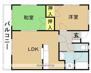 シャルム和知川原【4階】の間取り