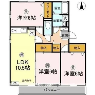 デルニエ【2階】の間取り