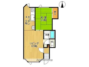 イーストリバーハイツ【203号室】の間取り