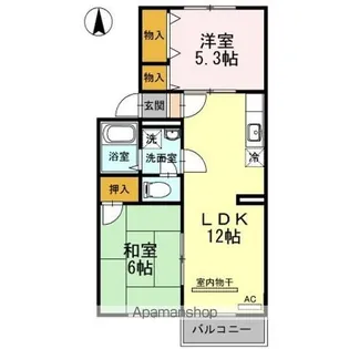 オレンジハウス A棟【2階】の間取り