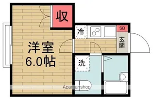 アザーレ中河原【103号室】の間取り