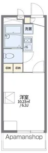 レオパレスSAKU【1階】の間取り