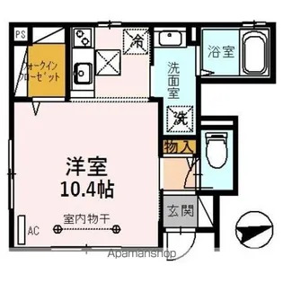 DーROOM S・花堂南【1階】の間取り