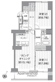 T’S GARDEN北柏 2号棟【12階】の間取り