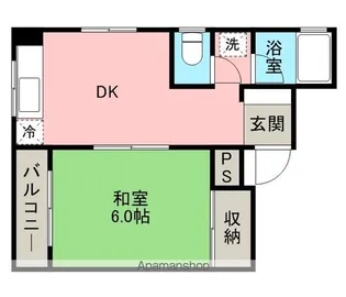 セレクトハウス山三【4階】の間取り