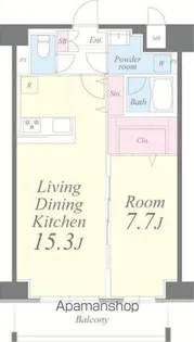 クレシェンテ月島【6階】の間取り