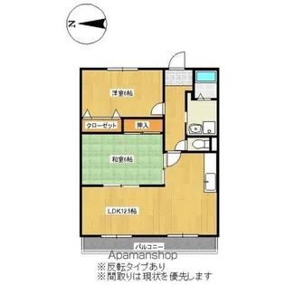 RIVER ANNE【502号室】の間取り