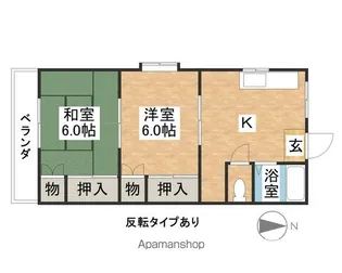 メゾンオオワキ【3B号室】の間取り