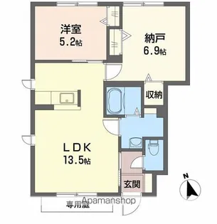 BELL COURT【1階】の間取り