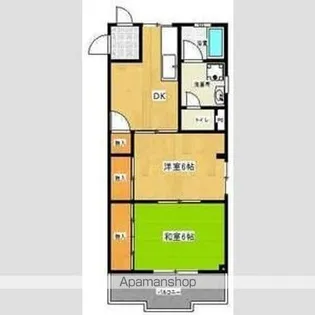 香南ハイツ【2階】の間取り