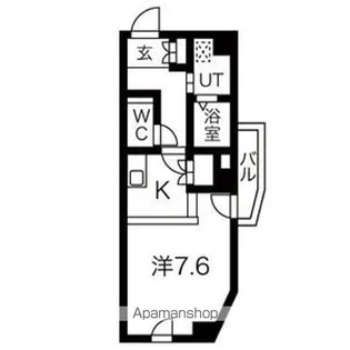 リエス上ノ宮【6階】の間取り
