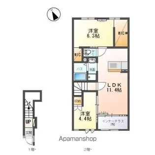 モルガンA【2階】の間取り