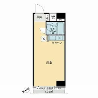 ライオンズマンション関内第2【205号室】の間取り