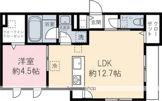 ラ カーサドルチェ【103号室】の間取り
