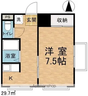 カーサフォレスタ【2-A号室】の間取り
