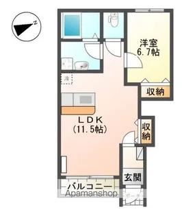 LA SCENA【1階】の間取り