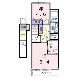 エミールシャランⅡ【2階】の間取り