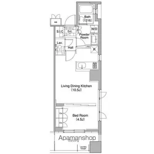 コンフォリア東池袋WEST【7階】の間取り