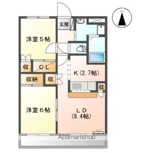 CENTURY99【202号室】の間取り