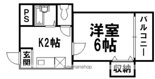 ルミエール諏訪【203号室】の間取り