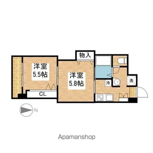 プレステージ名古屋【202号室】の間取り
