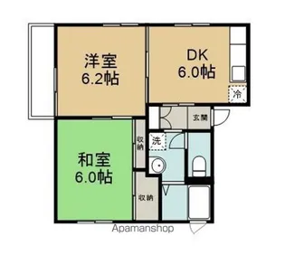 グランヴェルデ【101号室】の間取り
