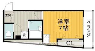 1Rの間取り画像