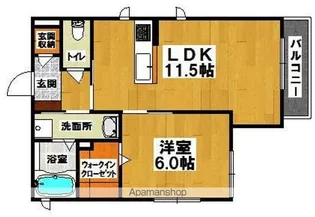 シャーメゾンみなと【201号室】の間取り